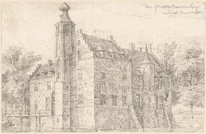 O castelo de Grote Ruwenberg perto de St. Michielsgestel
