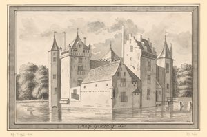Vista do Castelo Assumburg perto de Heemskerk, 1640 
