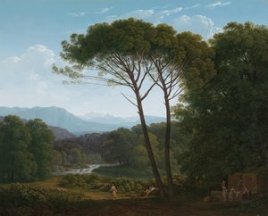 Italianate Landscape with Pines
Paisagem italianizada com pinheiros