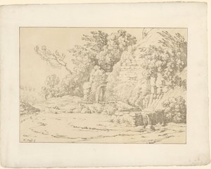 Rochas com bacias Tentamina Lithographica (título da série) Paisagens italianas (título da série)