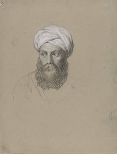Cabeça de um árabe com turbante de Hendrik Willem Cramer