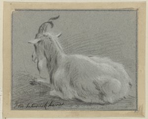 cabra mentirosa de Hendrik Willem Schweickhardt (signed by artist)