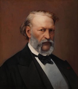 Retrato de Hendrik Consciência 1812-1883. de Hendrik de Pondt