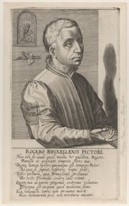 Roger van der Weyden, o Jovem,, c.1610 (gravura) de Hendrik the Elder Hondius