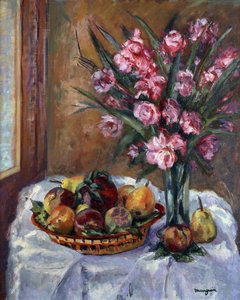 Oleandro e Fruta; Lauriers Roses et Fruits de Henri Charles Manguin