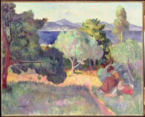 Caminho em Saint-Tropez de Henri Charles Manguin