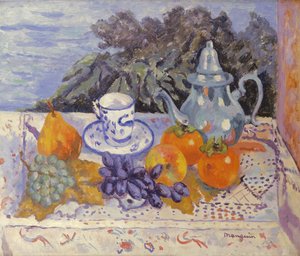 Romãs, Persimão, Estanho de Henri Charles Manguin