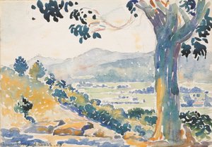 A planície de Bormes (manhã) de Henri-Edmond Cross