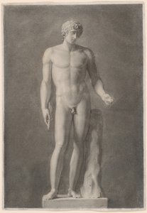 Apolo ou Adónis, c.1818 (carvão sobre papel) de Henri-Guillaume Chatillon