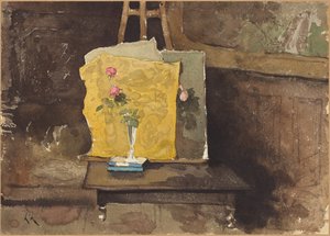 Um canto de um ateliê de Henri-Joseph Harpignies