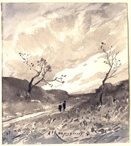 Paisagem nas Landes de Henri-Joseph Harpignies