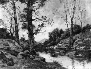 Vista perto de Hérisson de Henri-Joseph Harpignies