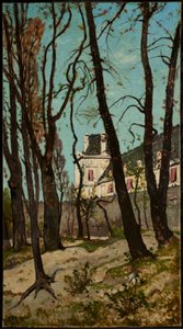 Vista do Louvre, com a Grande Galerie e o Pavillon de Flore de Henri-Joseph Harpignies