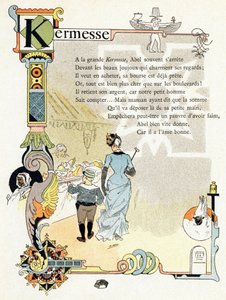 Ilustração para "Alphabet of good examples", c.1890 (gravura)