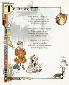 Ilustração para "Alphabet of good examples", c.1890 (gravura)