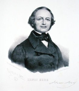 Henri Herz (1803-88) (gravura) de Henri (after) Grevedon