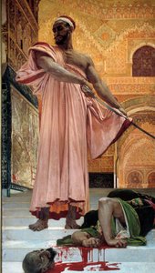 Execução sem julgamento sob os reis mouros O carrasco corta a cabeça do culpado. Pintura de Henri Regnault (1843-1871) 1870 Sun. 3,02x1,46 m Paris, musee d