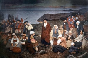 Espalhamento dos Acadianos em 1755, c.1900 (pintura) de Henri Beau