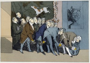 Sr. M. Director, Chefe, Funcionários, Supranumerários, etc., etc., vai elogiar uma nova Excelência - em "Moral Administrativa" por Henri Monnier de Henri Bonaventure Monnier
