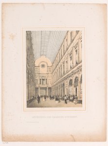 Interior das galerias reais de St Hubert em Bruxelas
Intérieur des galeries St. Hubert (título sobre o objecto)