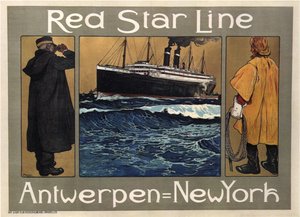 Linha Estrela Vermelha, 1908 de Henri Cassiers