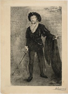 Faure no papel de Hamlet de Henri Charles Guérard