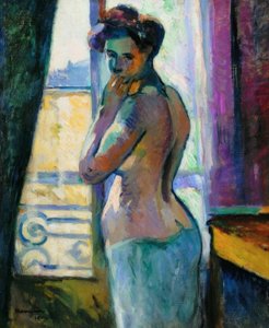 Em frente à janela, rue Boursault de Henri Charles Manguin