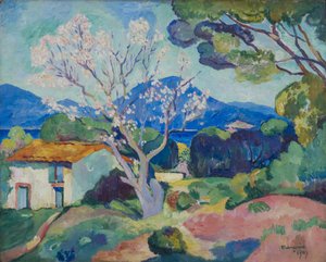 LAmandier en fleurs, 1907. de Henri Charles Manguin