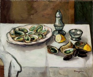 Natureza Morta com Ostras de Henri Charles Manguin