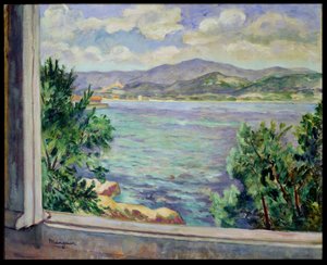 O Golfo de St. Tropez do Oustalet de Henri Charles Manguin