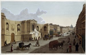 Fonte da rue de Grenelle, cerca de 1820 em "Vues de Paris" de Courvoisier 1827