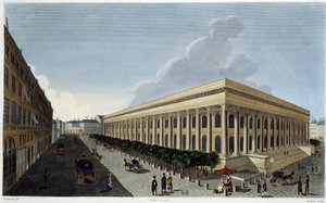 Vista da nova Bolsa e do Tribunal de Comércio - in "Vues de Paris" de Courvoisier de Henri Courvoisier-Voisin