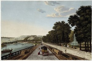 Vista do terraço do Parc St Cloud - em "Vues de Paris" de Courvoisier de Henri Courvoisier-Voisin