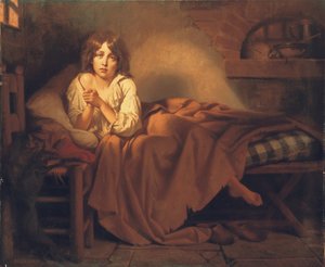 Delfim Luís XVII na prisão do templo, 1851