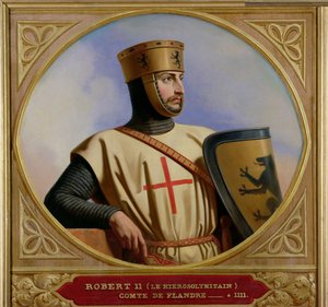 Robert le Hierosolymitain 2, conde de Flandres (D.1111) 1843 de Henri Decaisne