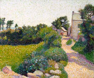 A estrada à luz do sol (óleo sobre tela)