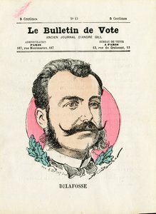 Votação 2ª série, Satirique en Colours: Delafosse - Ilustração de Henri Demare (1846-1888) de Henri Demare