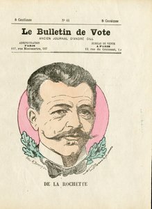 Votação 2ª série, Satirical in Colour: De la Rochette - Ilustração de Henri Demare (1846-1888) de Henri Demare