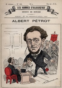 Desenho animado de Albert Petrot 1837-1897 de 