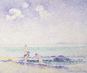 Banhistas; Banhistas, 1906 de Henri Edmond Cross