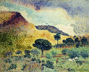 La Chaine des Maures, junho de 1906 a abril de 1907 de Henri Edmond Cross