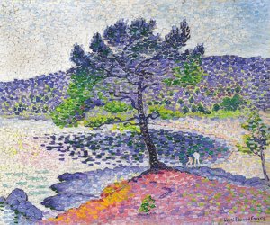 Praia à luz da noite. 1902 de Henri Edmond Cross