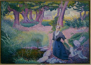 A lavadeira, 1895-96 de Henri Edmond Cross