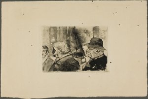 Três homens, meio comprimento de Henri Edmond Cross