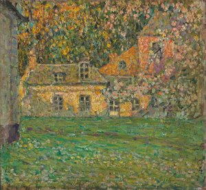 Árvores floridas; Árvores floridas de Henri Eugene Augustin Le Sidaner