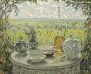 Postimpressionismo: Tabela, Primavera de Le Sidaner, Henri (1862-1939) de Henri Eugene Augustin Le Sidaner