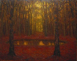 A lagoa em Versalhes no outono de Henri Eugene Augustin Le Sidaner