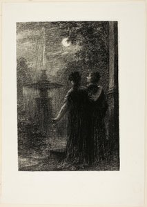 Beatrice e Benedict, Ato I: Noturno, da Ópera "Beatrice e Benedict (1862)" de Hector Berlioz de Henri Fantin-Latour