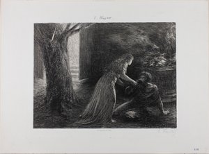 Estreia da Valquíria de Henri Fantin-Latour