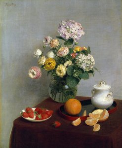 Flores e frutos de Henri Fantin-Latour